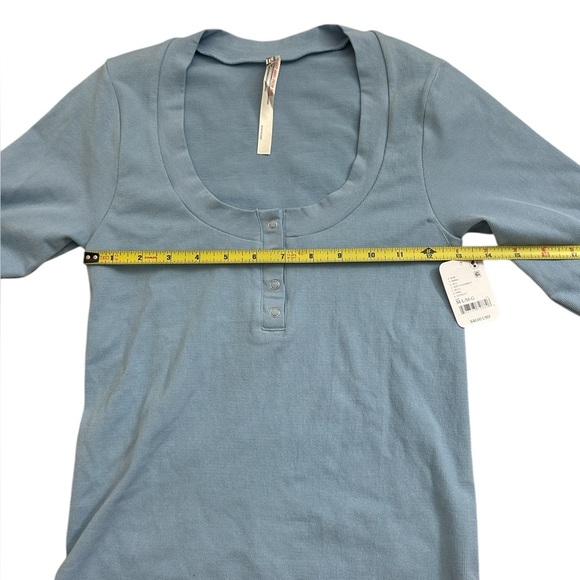 NWT Free People Intimately Light Blue Long Sleeve Shirt M - Picture 8 of 9
